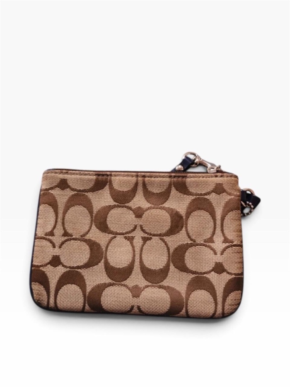 Y2K Coach signature canvas mini wristlet pouch trim V… - Gem